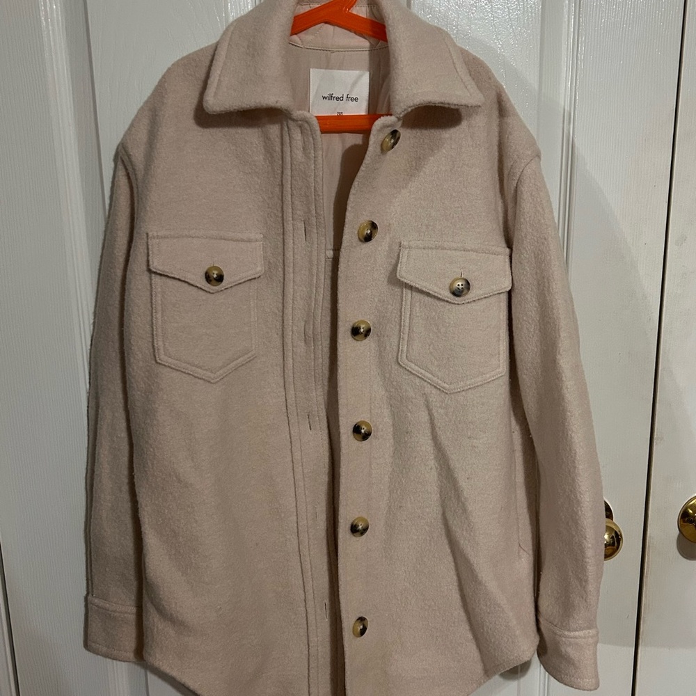 Wilfred Cream Utility Jacket Oversized Relaxed Fit